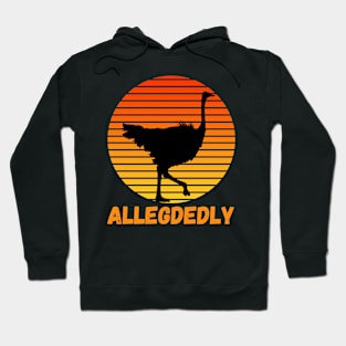 Allegedly Ostrich Shirt Vintage Sunset Flightless Hoodie